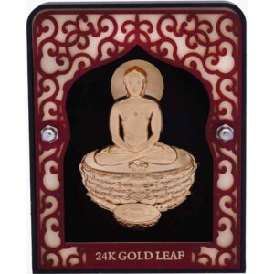 Mahavirji Frame In 24K Gold Foil MGA - AGE0342