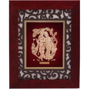 Beautiful Radha Krishna Frame In 24K Gold Foil MGA - AGE0274