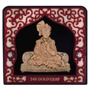 shree swaminarayan Maharaj Frame in gold 24k MGA-AGE0331