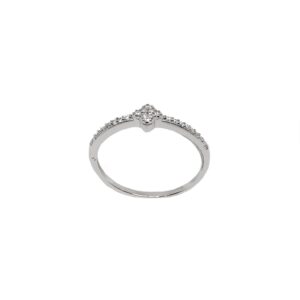 Diamond Ring In 925 Sterling Silver MGA - LRS5046