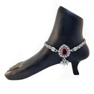 Fancy Oxidised Payal In Silver MGA - PLS4258