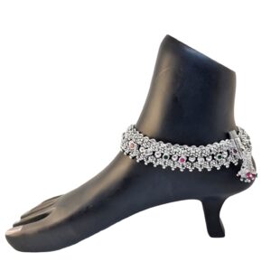 Beautiful Collection Bridal Silver Payal MGA - PLS4256