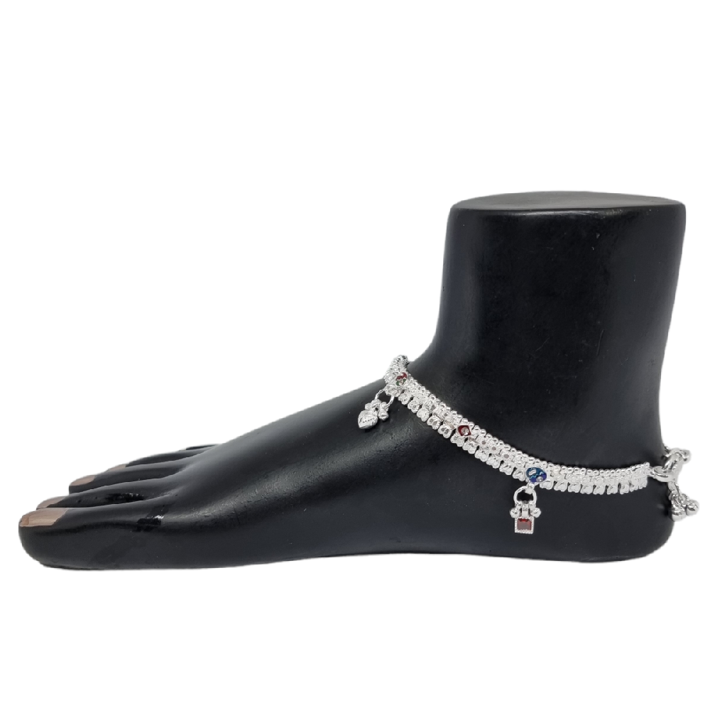 Modern Payal In Silver MGA - PLS4207