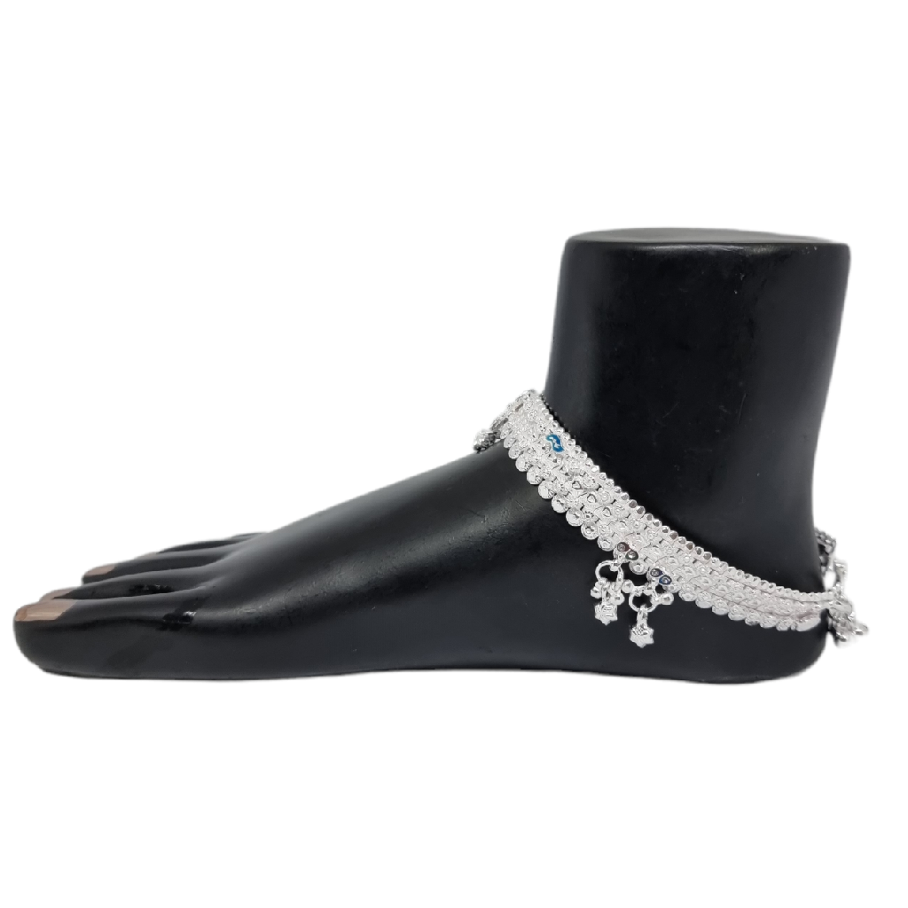 Silver Payal For Occasion Of Marriage MGA - PLS4199