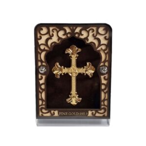 Christian Cross Sign In 24K Gold Leaf MGA - AGE0201