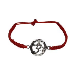 ' OM ' Broach Rakhi In 925 Silver