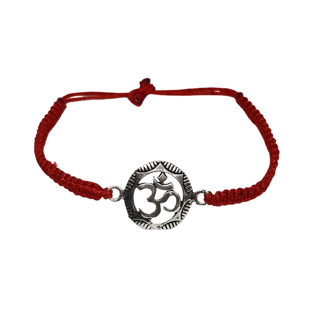 ' OM ' Broach Rakhi In 925 Silver