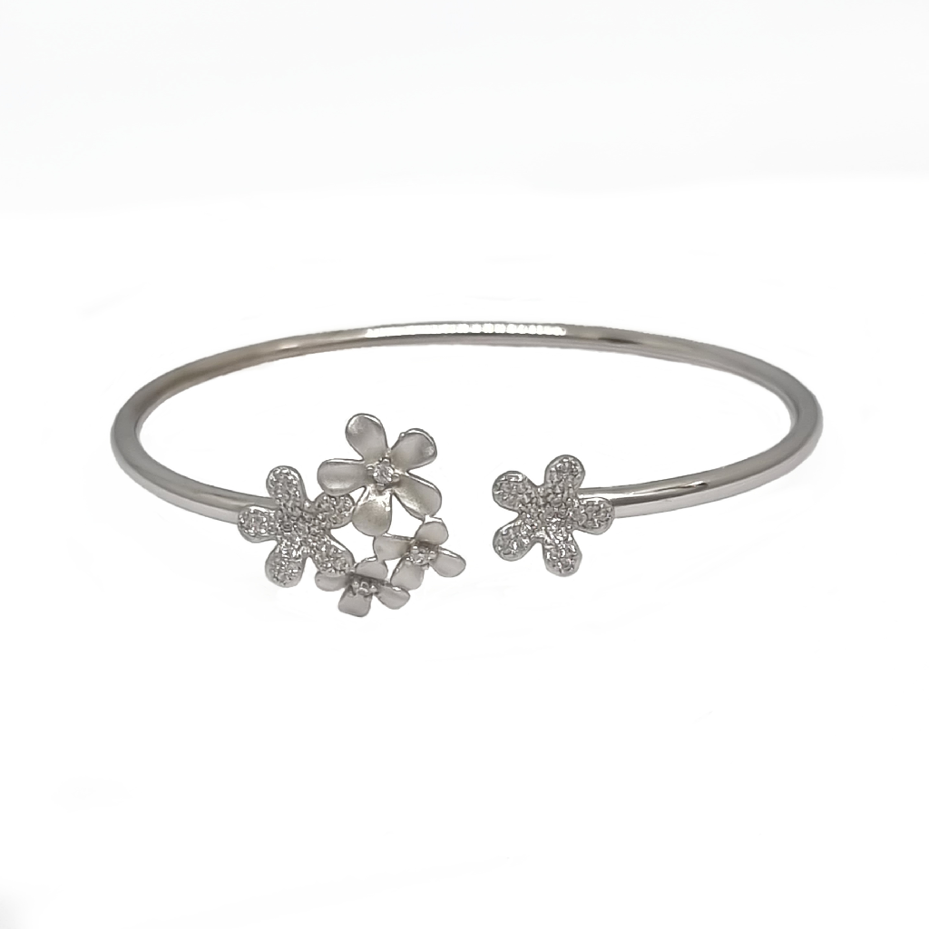 Beautiful Flowers Bracelet In 925 Sterling Silver MGA - BRS2140