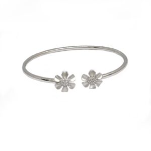 Flower Design Bracelet In 925 Sterling Silver MGA - BRS2141