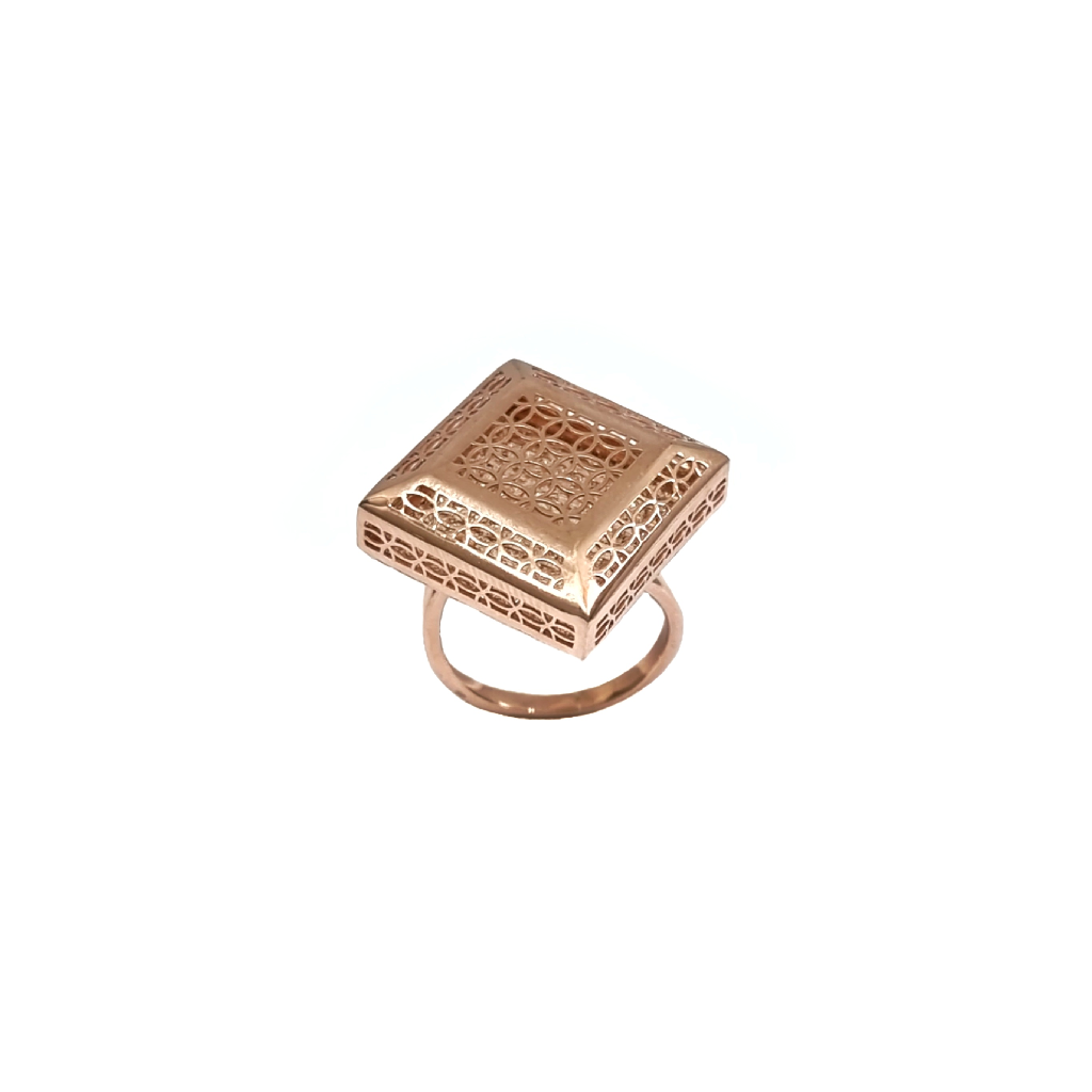 Square Box Unique Ring In 925 Sterling Silver MGA - LRS4880