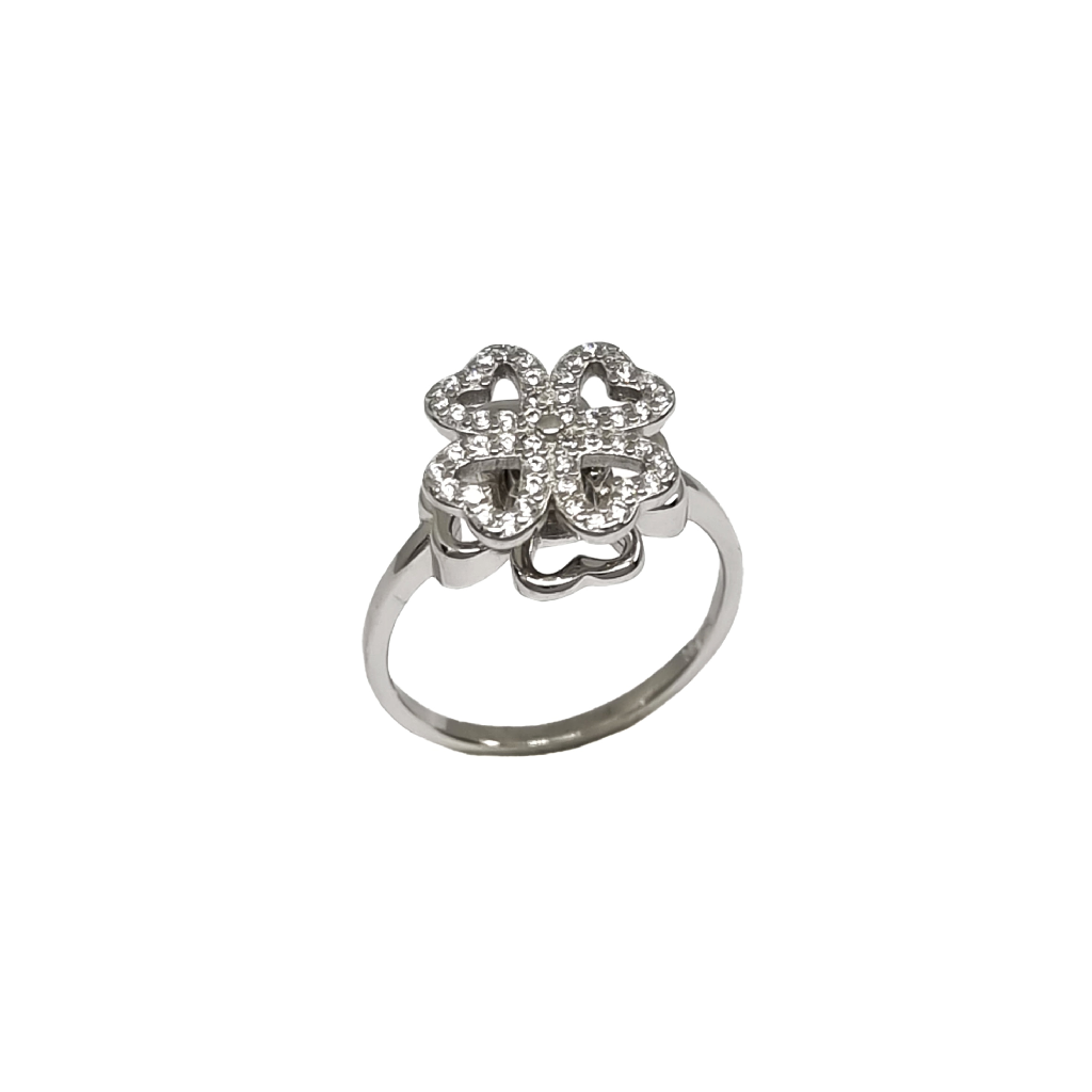 Designer Movable Flower Ring In 925 Sterling Silver MGA - LRS4889
