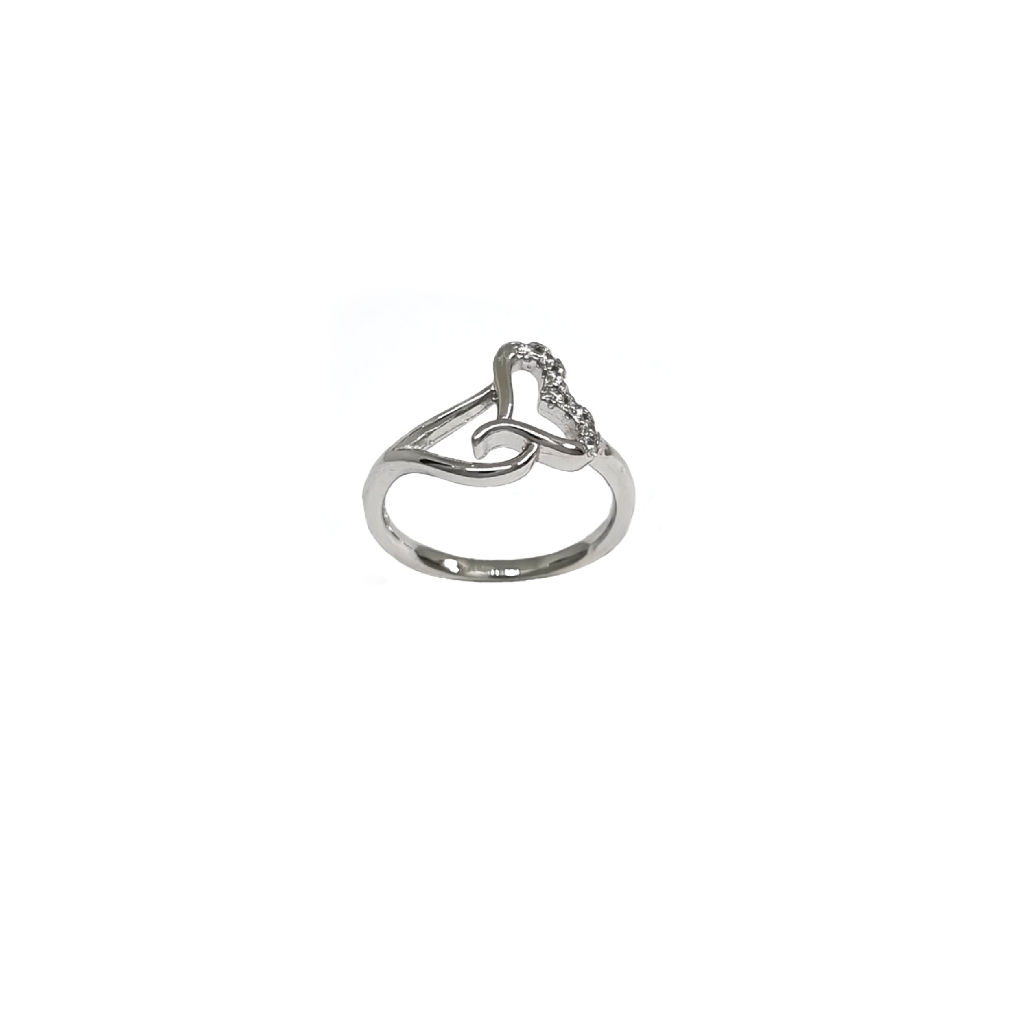 Heart Diamond Ring In 925 Sterling Silver MGA - LRS4873