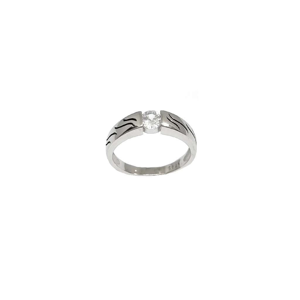 One Diamond Gents Ring In 925 Sterling Silver MGA - GRS2697