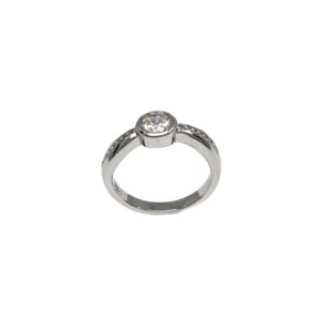 Diamond Beautiful Ring In 925 Sterling Silver MGA - LRS4847
