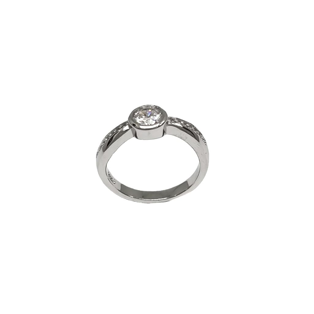 Diamond Beautiful Ring In 925 Sterling Silver MGA - LRS4847