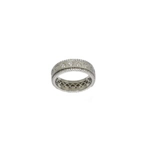 Hearts Band With Matte Finish In 925 Sterling Silver MGA - LRS4888