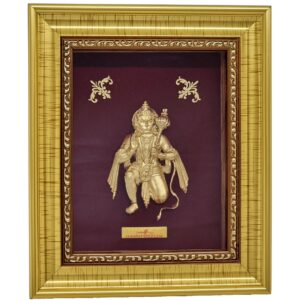 Shree Hanumanji Maharaj Frame In 24K Gold Leaf MGA - AGE0182