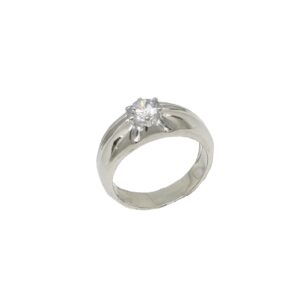 Designer One Diamond Gents Ring In 925 Sterling Silver MGA - GRS2667