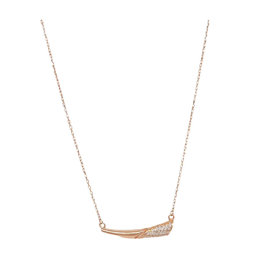Rose silver Beautiful Necklace In 925 Sterling Silver MGA - CHS2202