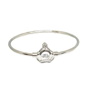 Crown Dancing Diamond Bracelet In 925 Sterling Silver MGA - BRS2119