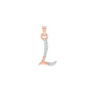 18K Rose Gold Real Diamond Designer Pendant MGA - SRG0407