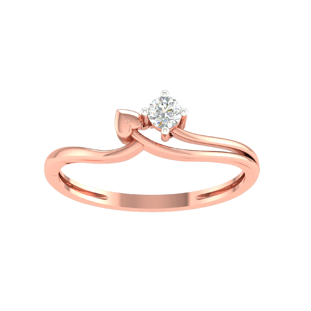 18K Rose Gold Real Diamond Designer Engagement Ring MGA - SUG0204