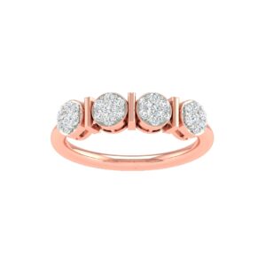 18K Rose Gold Real Diamond Engagement Ring MGA - SUG0169