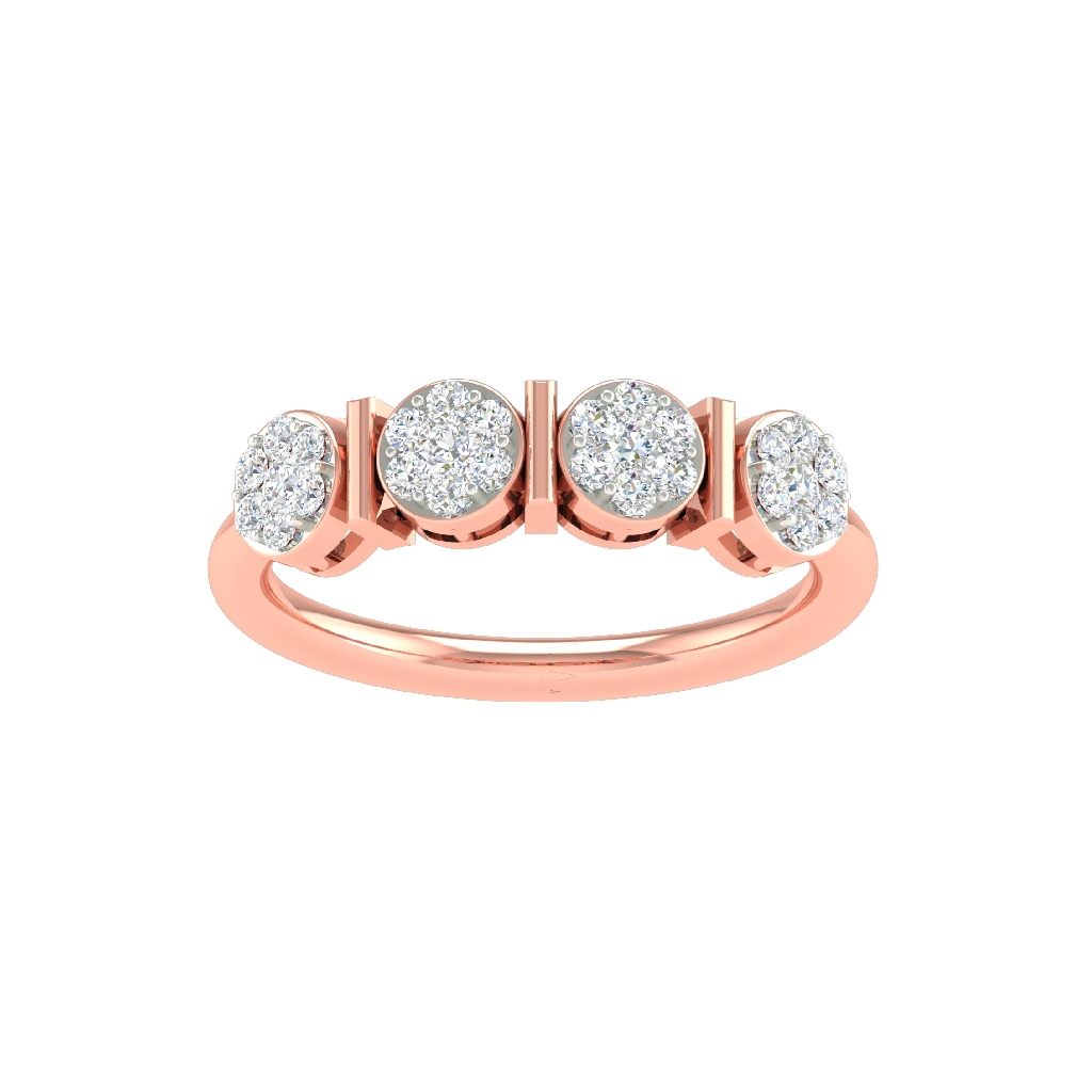 18K Rose Gold Real Diamond Engagement Ring MGA - SUG0169