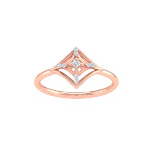18k gold real diamond modern ring mga - sug0171