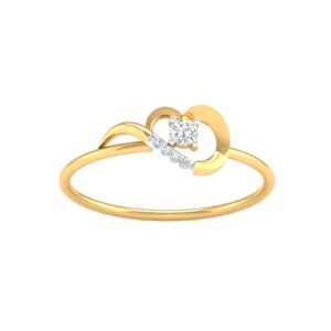 18K Yellow Gold Real Diamond Fancy Ring MGA - SUG0132