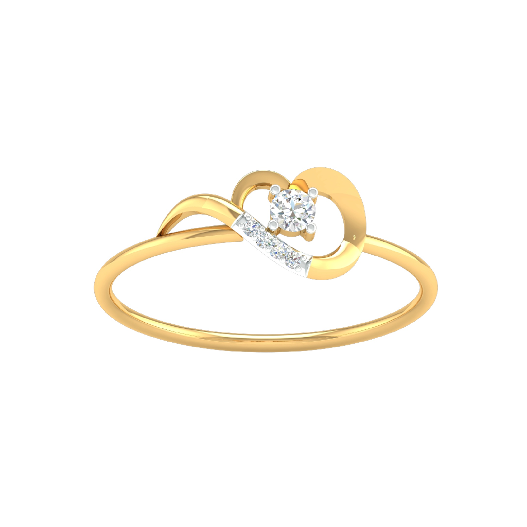 18K Yellow Gold Real Diamond Fancy Ring MGA - SUG0132