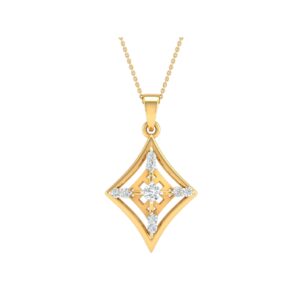 18K Gold Real Diamond Fancy Pendant MGA - SRG0279