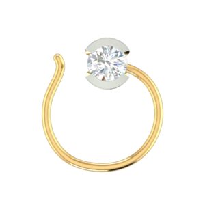 18K Gold Real Diamond Nosepin MGA - SIG0066