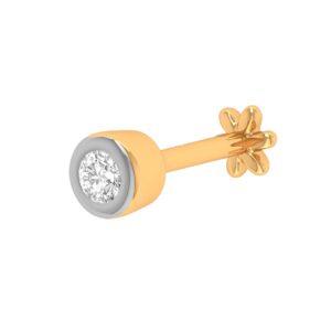 18K Gold Real Diamond Nosepin MGA - SIG0009