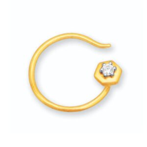 18k gold real diamond nosepin mga - sig0044