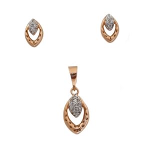 18K Roseose Gold New Designe Pendant Set MGA - PTG0213