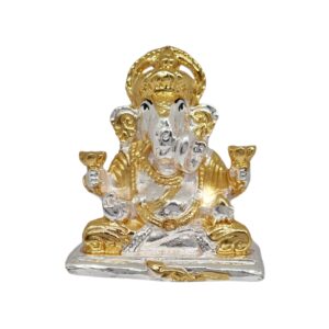 Lord ganesha murti in 999 silver mga - gfs0053
