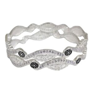 Designer Kadli Bangle In Sterling Silver MGA - KDA2824