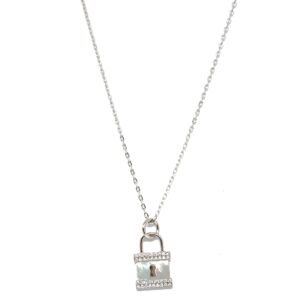 Beautiful lock pendant with chain In 925 Sterling Silver MGA - CHS2171