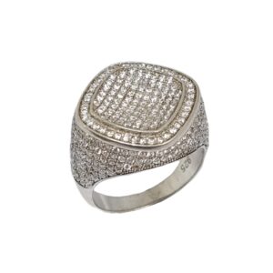 Diamond Ring In 925 Sterling Silver MGA - GRS2261