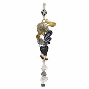Silver Oxidised Juda Making With Rose Cut Design MGA - JUS0102