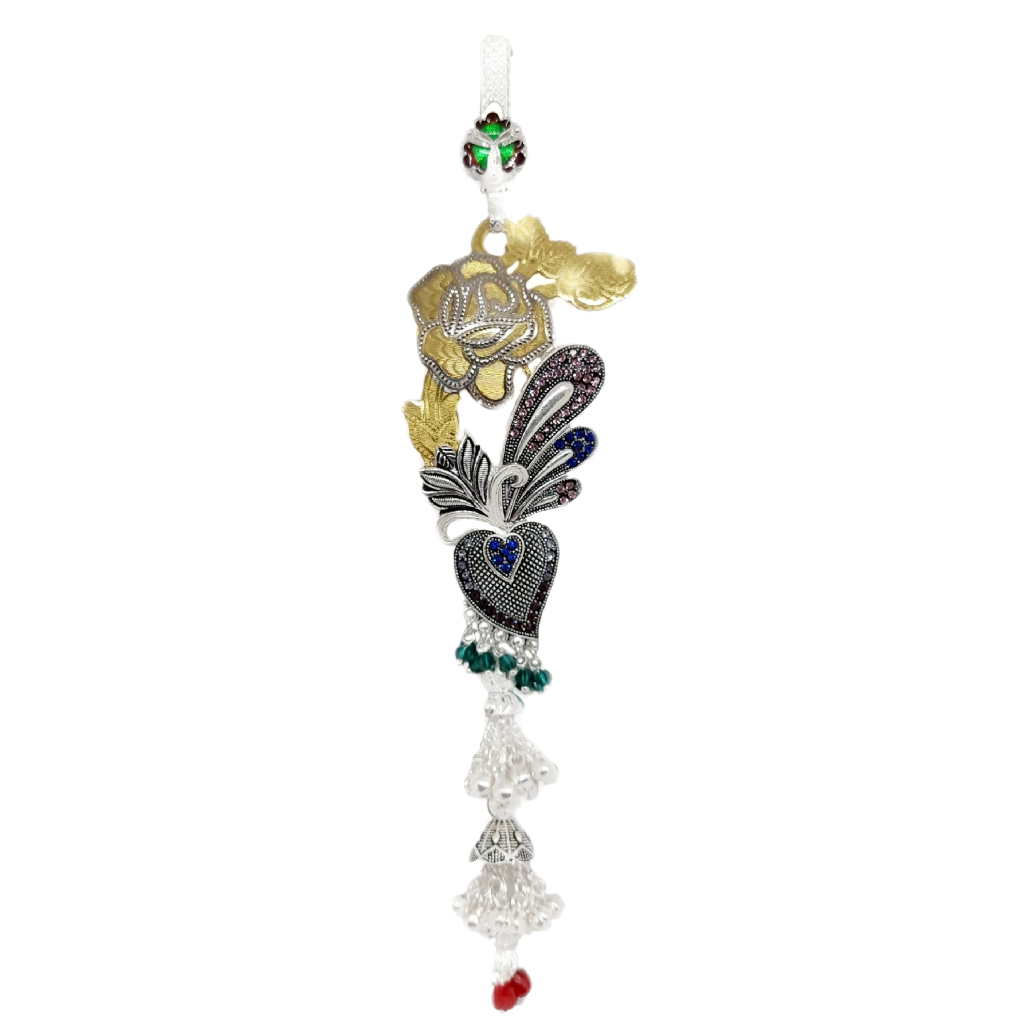 Silver Oxidised Juda Modernly Made With Rose Cut Design MGA - JUS0098