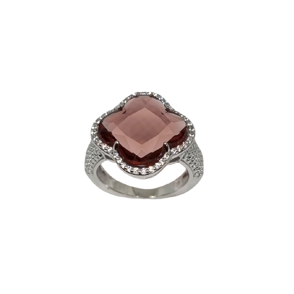 925 Sterling Silver Cocktail Party Wear LILY CUT Ring MGA -LRS4576