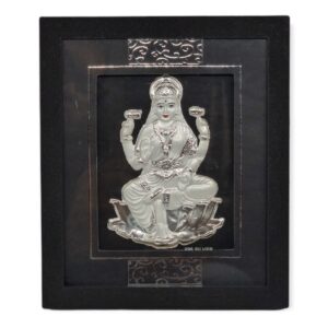 999 silver goddess laxmiji frame ( 17 - 15.5 cm), diwali gift