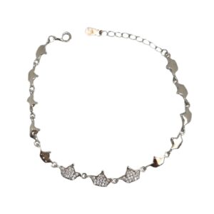 925 Sterling Silver Queen Shape Bracelet MGA - BRS2027