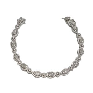 925 Sterling Silver Designer Ladies Bracelet MGA - BRS2079