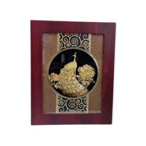 24kt gold peacock frame
