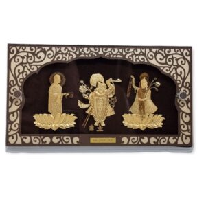 24 carat gold shrinathji yamunaji mahaprabhuji frame