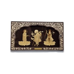 24 carat gold shrinathji yamunaji mahaprabhuji frame