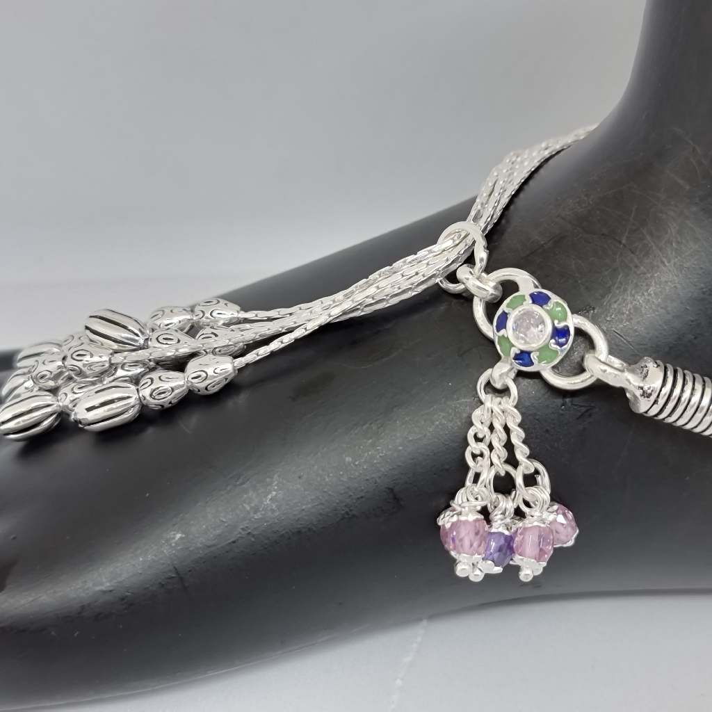 Silver fancy payal mga - pls4111